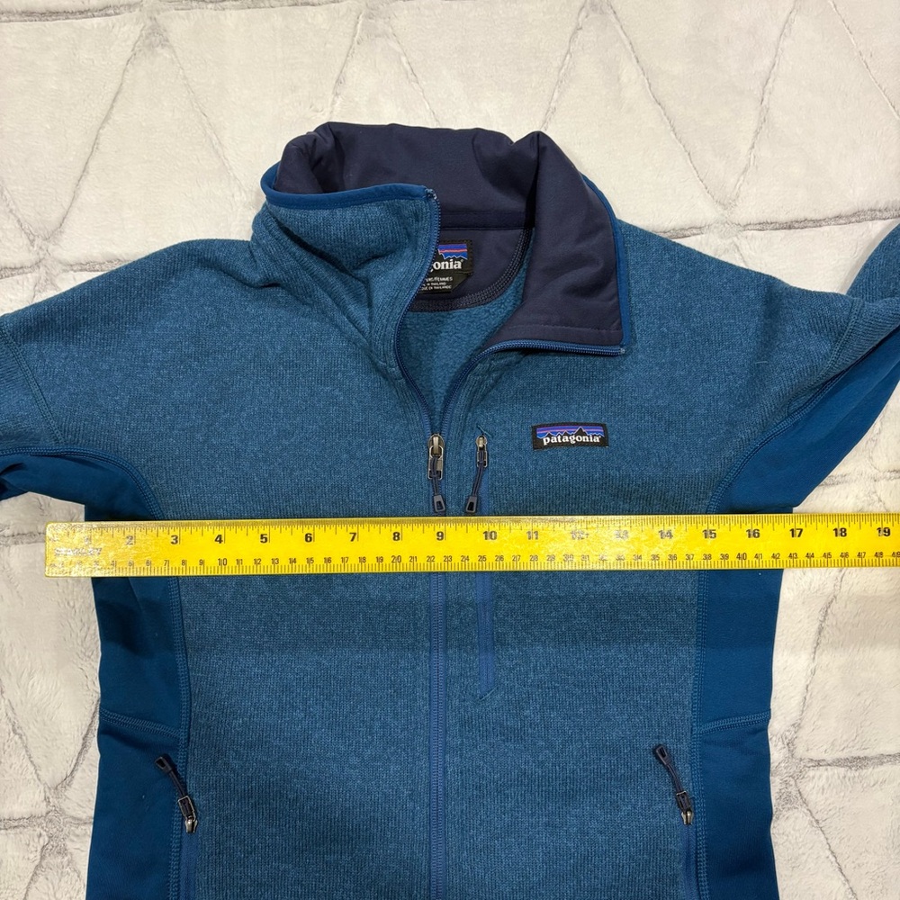Patagonia Women’s Small Performance Better Sweater Hoody Blue Full Zip Outdoor - Picture 7 of 8